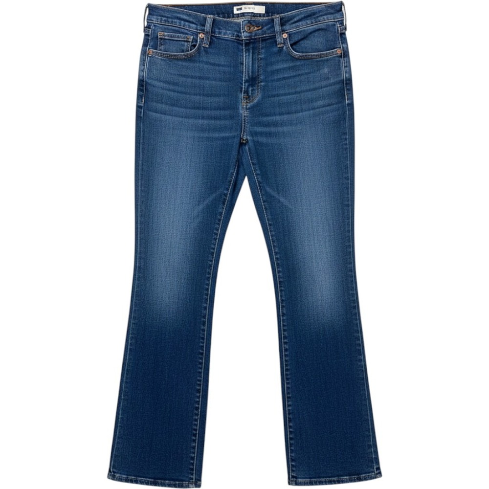 Levis 515 Bootcut Jeans Womens 10M W30 L32 Medium Wash Studded Flap Pocket Denim